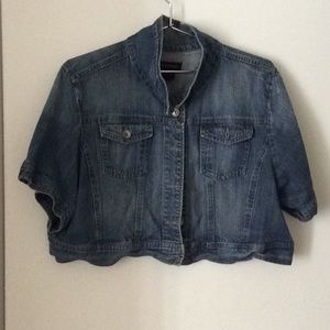 Ashley Stewart Denim Crop Jacket